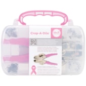 Conjunto Aplicador de Ilhós WER Crop-A-Dile Rosa com Estojo E 100 Ilhóses 709084 Conjunto Aplicador de Ilhós WER Crop-A-Dile Rosa com Estojo E 100 Ilhóses 709084