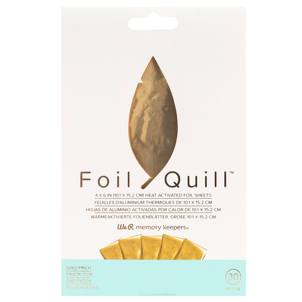 Foil Quill Ouro 10cm x 15cm pct c/ 30 Folhas