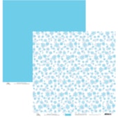 Papel de Scrap Neve Azul E Branco 30X30 Papel de Scrap Neve Azul E Branco 30X30