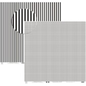 Papel para Scrap Xadrez E Listra Preto E Branco Papel para Scrap Xadrez E Listra Preto E Branco