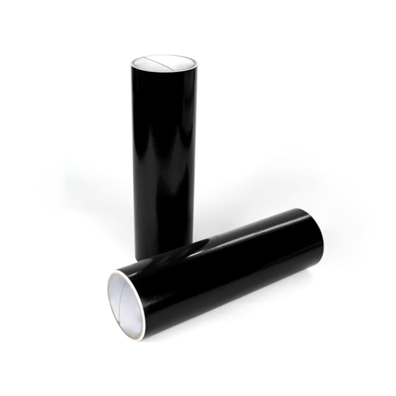 Vinil Adesivo Preto Brilho 30cm x 5m Vinil Adesivo Preto Brilho 30cm x 5m